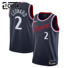 Barn Los Angeles Clippers Tröja Kawhi Leonard Nike 2024-25 Icon Edition Marin Swingman